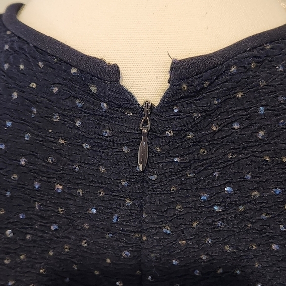 Vintage 90's Y2K Reggio Women's Navy Blue Sparkle Top Evening Gown, size 12 - Picture 9 of 10